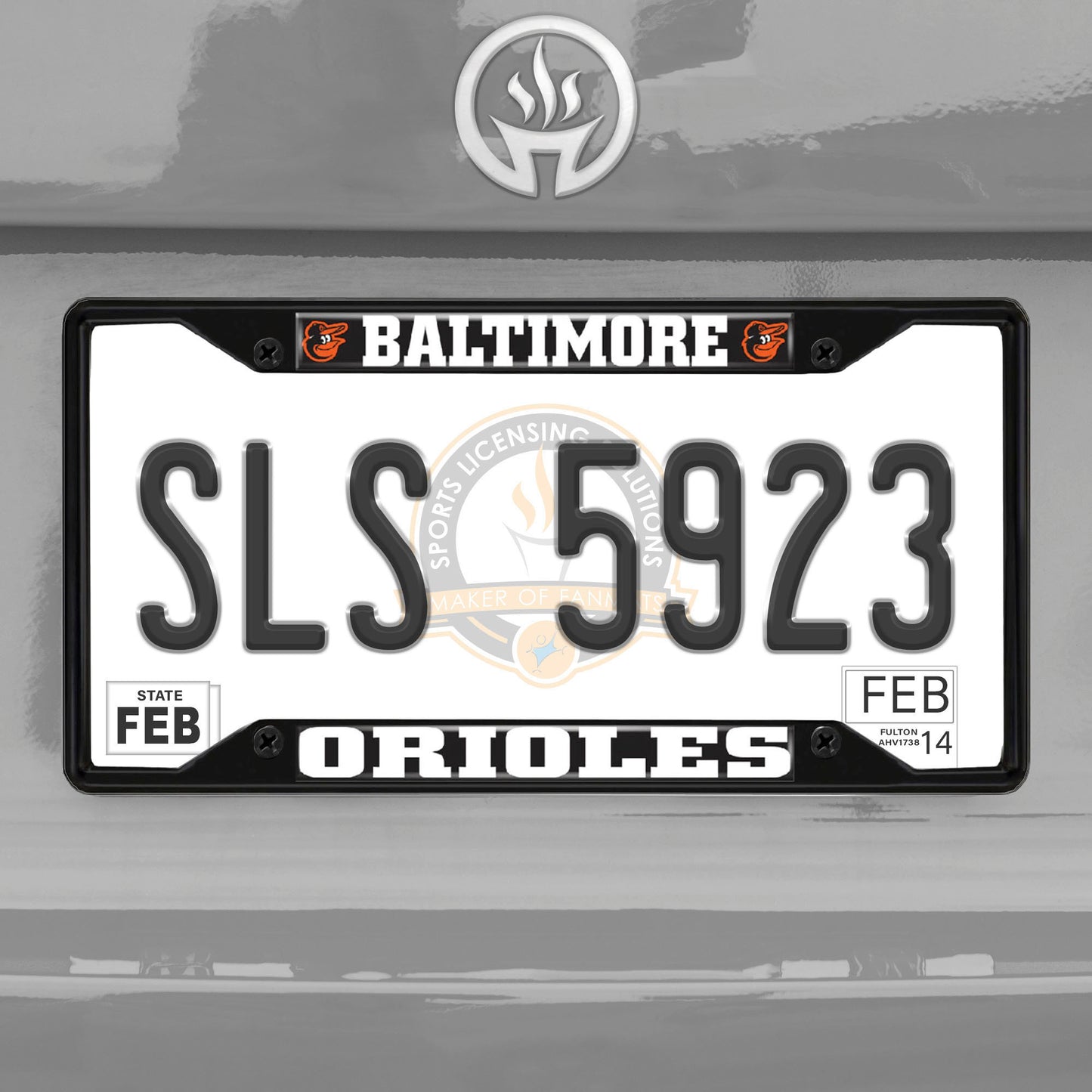 MLB - Baltimore Orioles License Plate Frame - Black