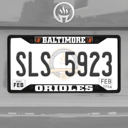 MLB - Baltimore Orioles License Plate Frame - Black