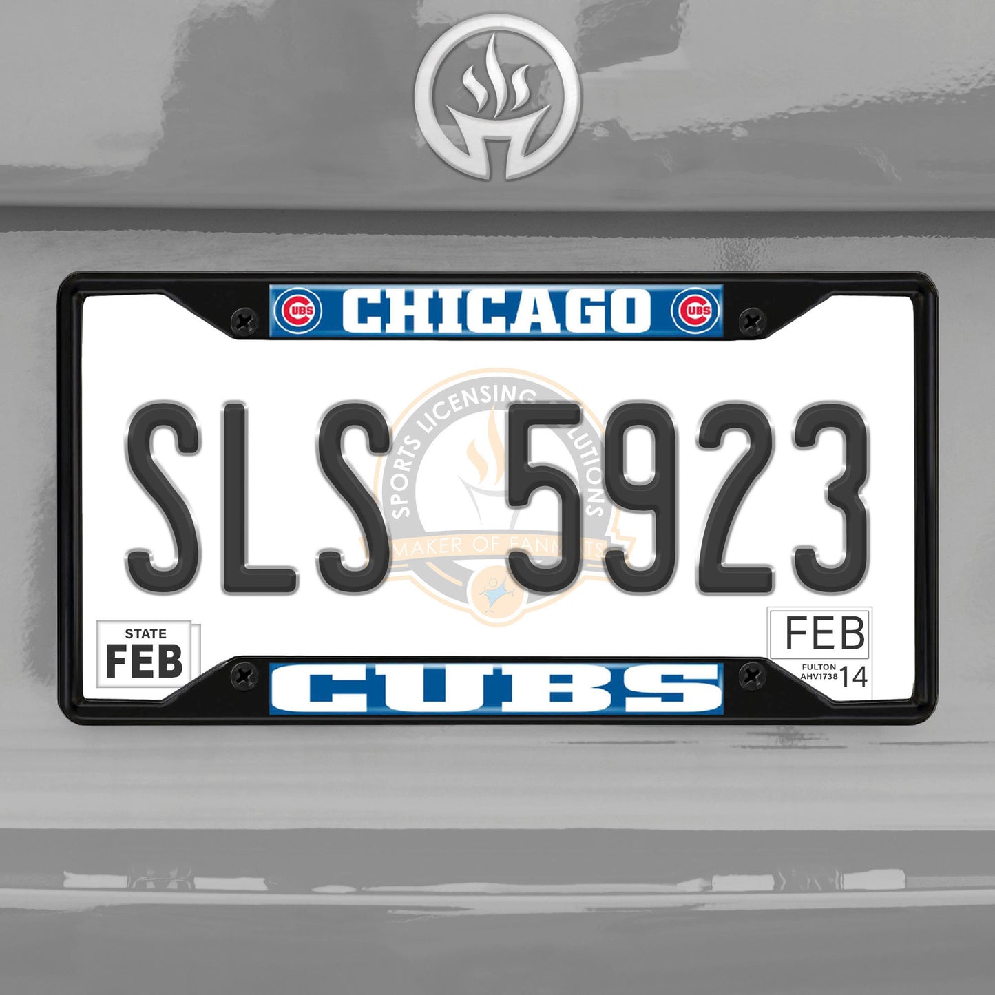 MLB - Chicago Cubs License Plate Frame - Black