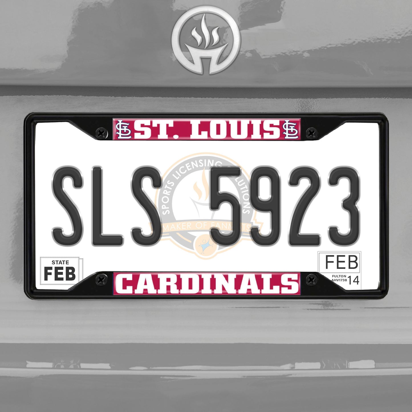 MLB - St. Louis Cardinals License Plate Frame - Black