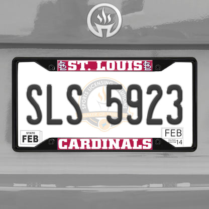 MLB - St. Louis Cardinals License Plate Frame - Black