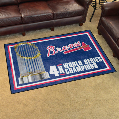 MLB - Atlanta Braves Dynasty 4x6 Rug