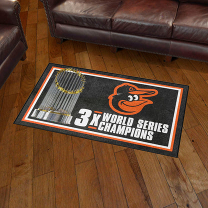 MLB - Baltimore Orioles Dynasty 3x5 Rug